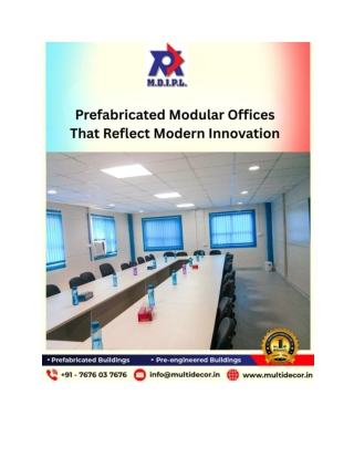 Prefabricated Modular Offices That Reflect Modern Innovation