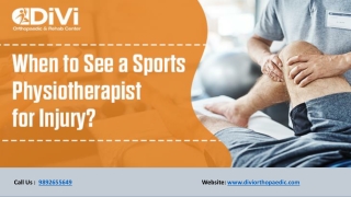 Sports & Musculoskeletal Physiotherapist @ Divi Andheri West