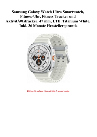 4834 Samsung Galaxy Watch Ultra Smartwatch  Fitness-Uhr  Fitness Tracker und AktivitÃƒÂ¤tstracker  47 mm