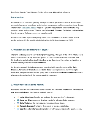 Delhi Bazar Satta Chart – Today’s Fast Result & Live Updates