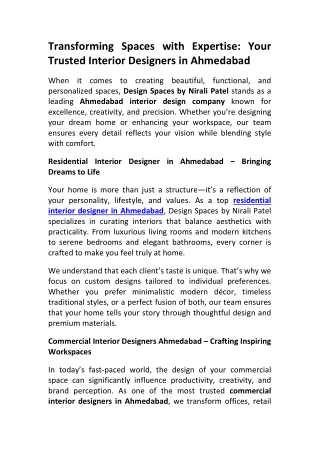 Ahmedabad Interior Design Company Design Spaces by Nirali Patel