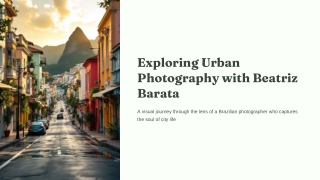 Exploring Urban Photography with Beatriz Barata