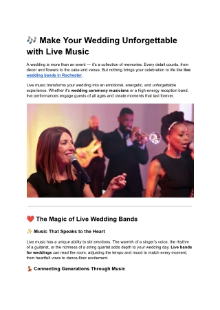 _Make Your Wedding Unforgettable with Live Music