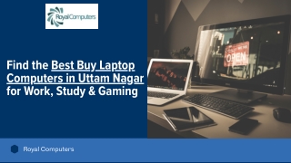Find the Best Buy Laptop Computers in Uttam Nagar for Work, Study & Gaming
