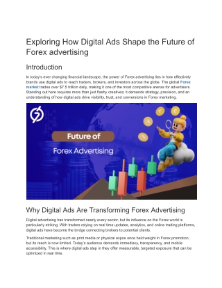 Exploring How Digital Ads Shape the Future of Forex advertising