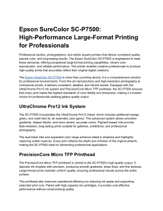 Epson SureColor SC-P7500