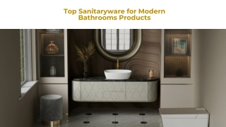 Top Sanitaryware for Modern Bathrooms Products
