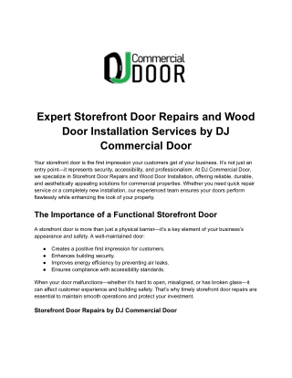 Hollow Metal Fire Rated Doors – DJ Commercial Door