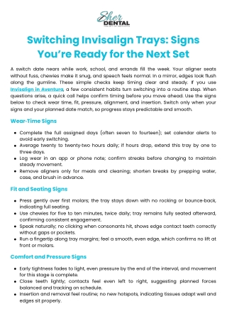 Switching Invisalign Trays Signs You’re Ready For The Next Set