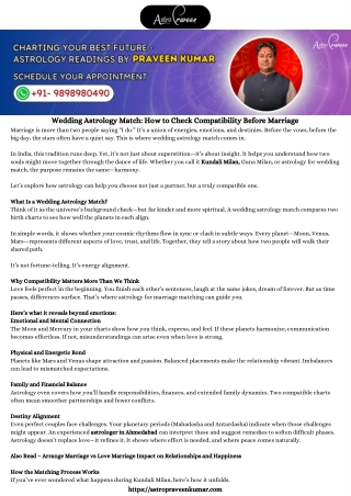 Wedding Astrology Match How to Check Compatibility Before Marriage