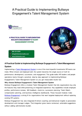 Talent Management System