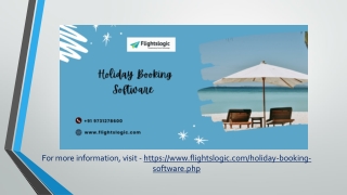 Holiday Booking Software | Package Booking Engine