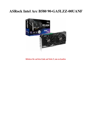 5013 ASRock Intel Arc B580 90-GA5LZZ-00UANF