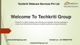 Techkriti Webcare Services Pvt Ltd