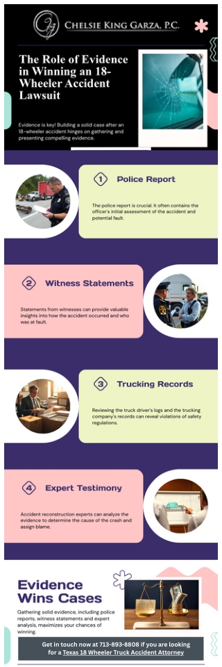 The Role of Evidence in Winning an 18-Wheeler Accident Lawsuit