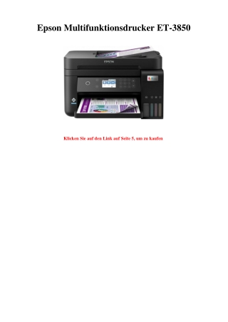 6601 Epson Multifunktionsdrucker ET-3850