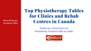 Top Physiotherapy Tables for Clinics and Rehab Centres in Canada