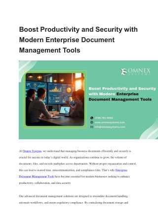enterprise document management tools