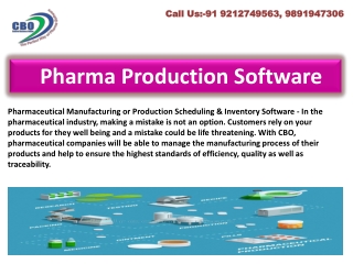 pharma production software