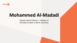 Mohammed Al-Madadi - A Culture-Connecting Advisor - Doha, Qatar