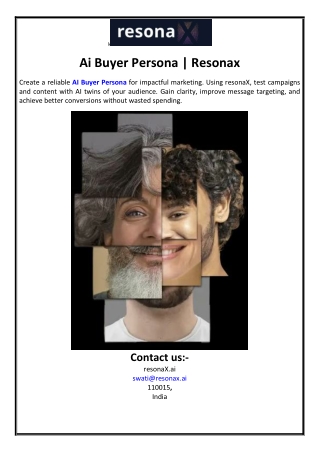 Ai Buyer Persona | Resonax