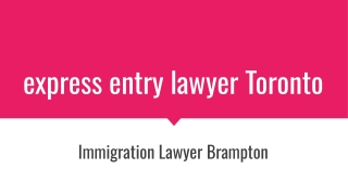 express entry lawyer Toronto
