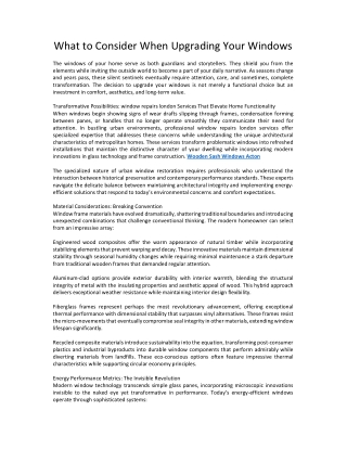 Wooden Sash Windows Acton