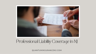 Professional Liability Coverage in NJ  Quantum Insurance Services