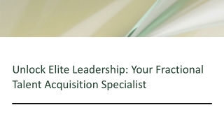 Empower Your Business with Fractional Talent Acquisition Experts