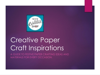 Thanksgiving Crafts - Creative Paper Craft Inspirations