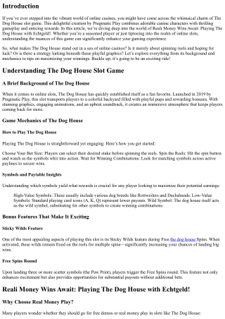 Reali Money Wins Await: Playing The Dog House with Echtgeld!