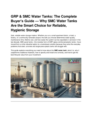 SMC Water Tank PDF