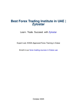 Forex Trading Course in Dubai