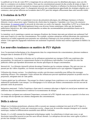 Le futur de la PLV dans le e-commerce