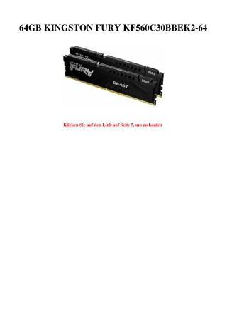 1450 64GB KINGSTON FURY KF560C30BBEK2-64