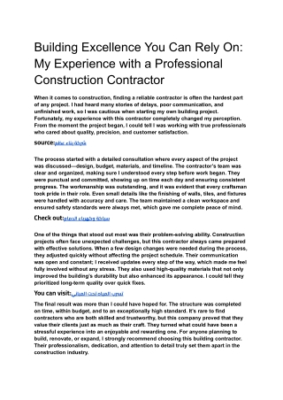 _Building Excellence You Can Rely On_ My Experience with a Professional Construction Contractor