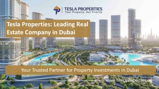 Tesla Properties Leading Real Estate Company in Dubai