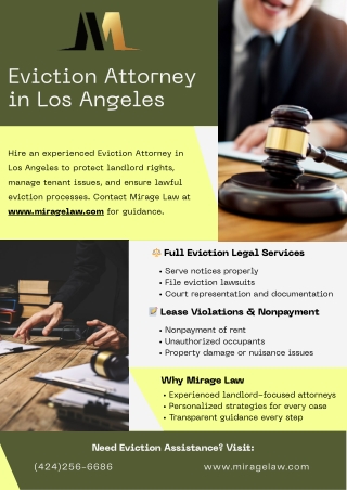 Eviction Attorney in Los Angeles - www.miragelaw.com