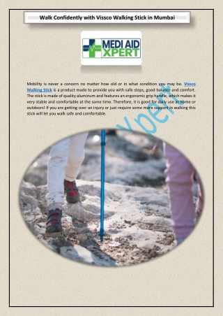 Walk Confidently with Vissco Walking Stick in Mumbai