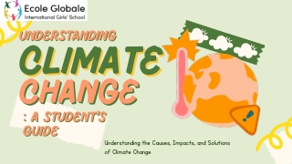 Understanding Climate Change A Student’s Guide