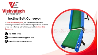 Incline Belt Conveyor Manufacturer in Ahmedabad, Gujarat, India