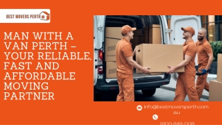 Affordable Man with a Van Perth Service for Small & Large Moves