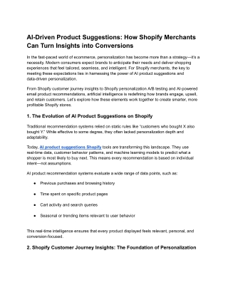 AI-Driven Product Suggestions_ How Shopify Merchants Can Turn Insights into Conversions