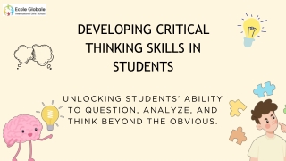 Developing Critical Thinking Skills in Students