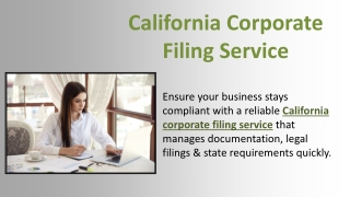 California Corporate Filing Service