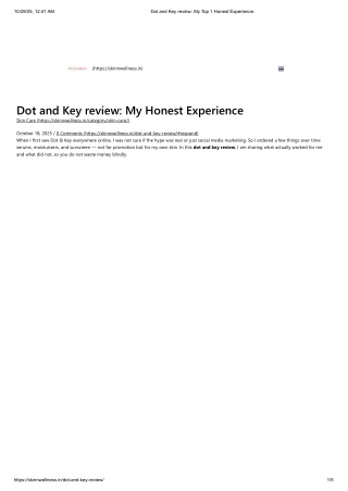 Dot and Key review_ My Top 1 Honest Experience_