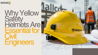 Why Yellow Safety Helmets Are Essential for Civil Engineers