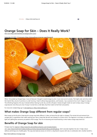 Orange Soap for Skin – Does It Really Work_ top 1