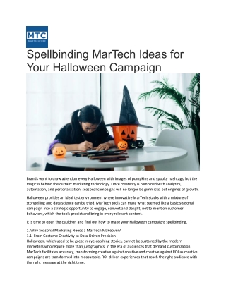 Spellbinding MarTech Ideas for Your Halloween Campaign