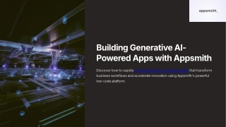 Building Generative AI-Powered Apps with Appsmith